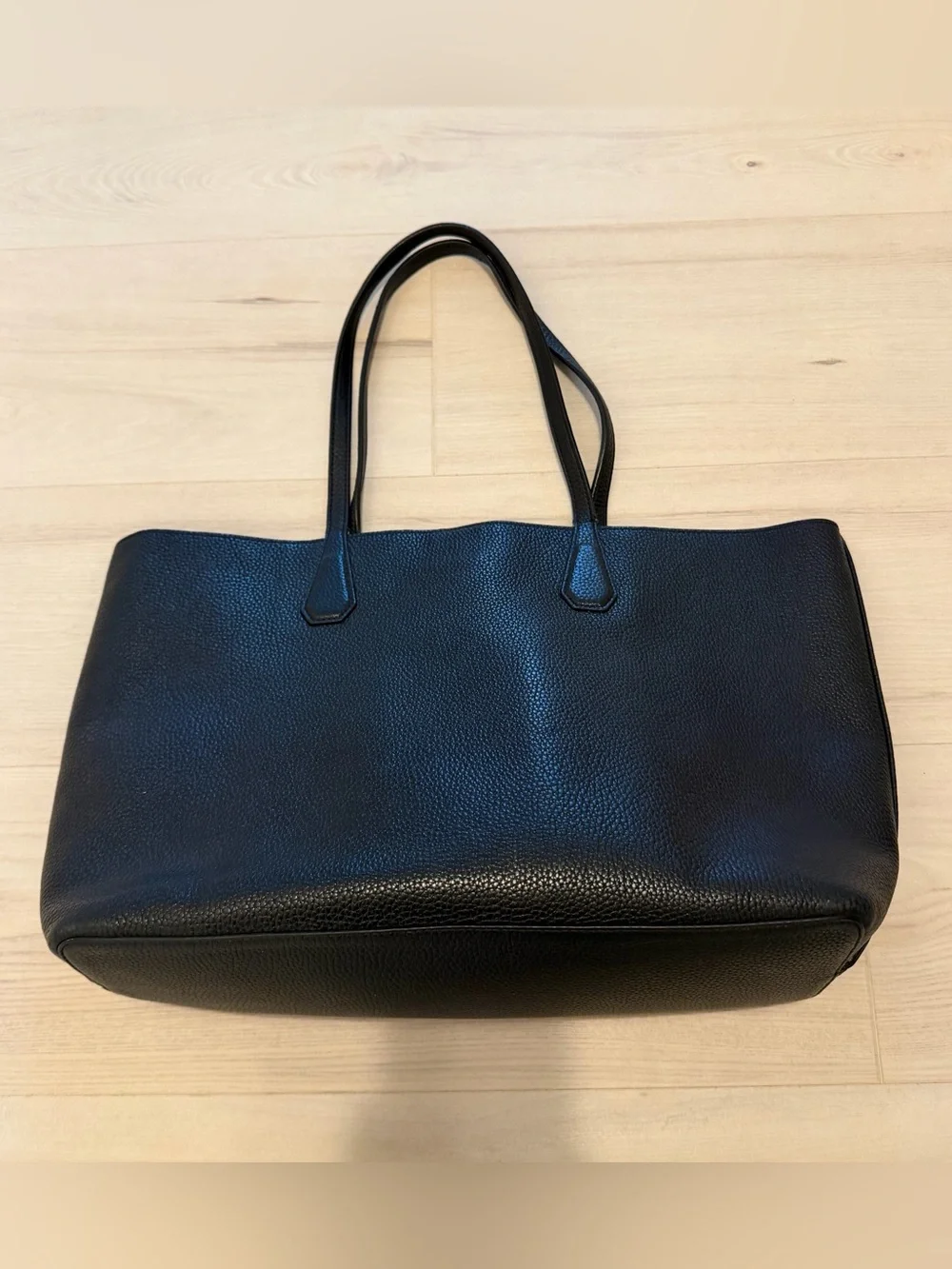 Tory Burch Black Pebbled Leather Tote